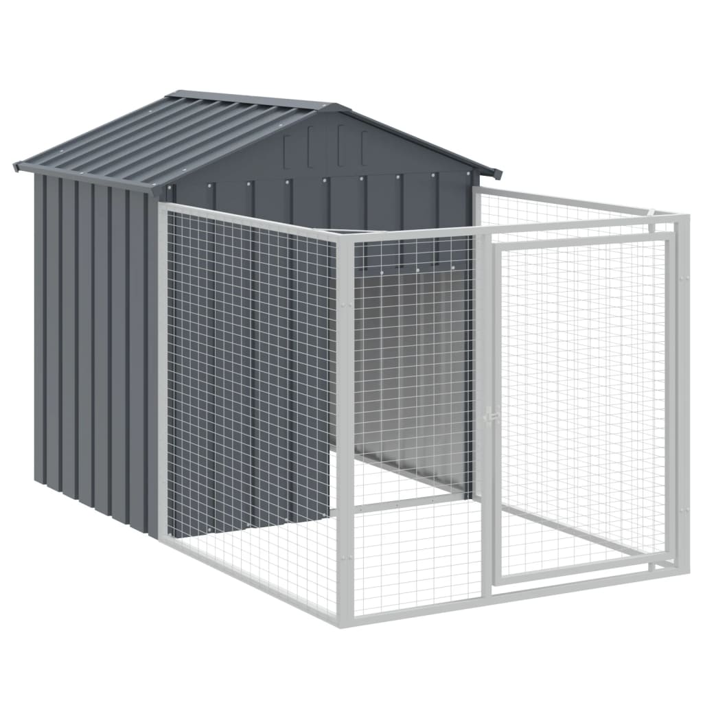 Dog House With Roof Galvanised Steel