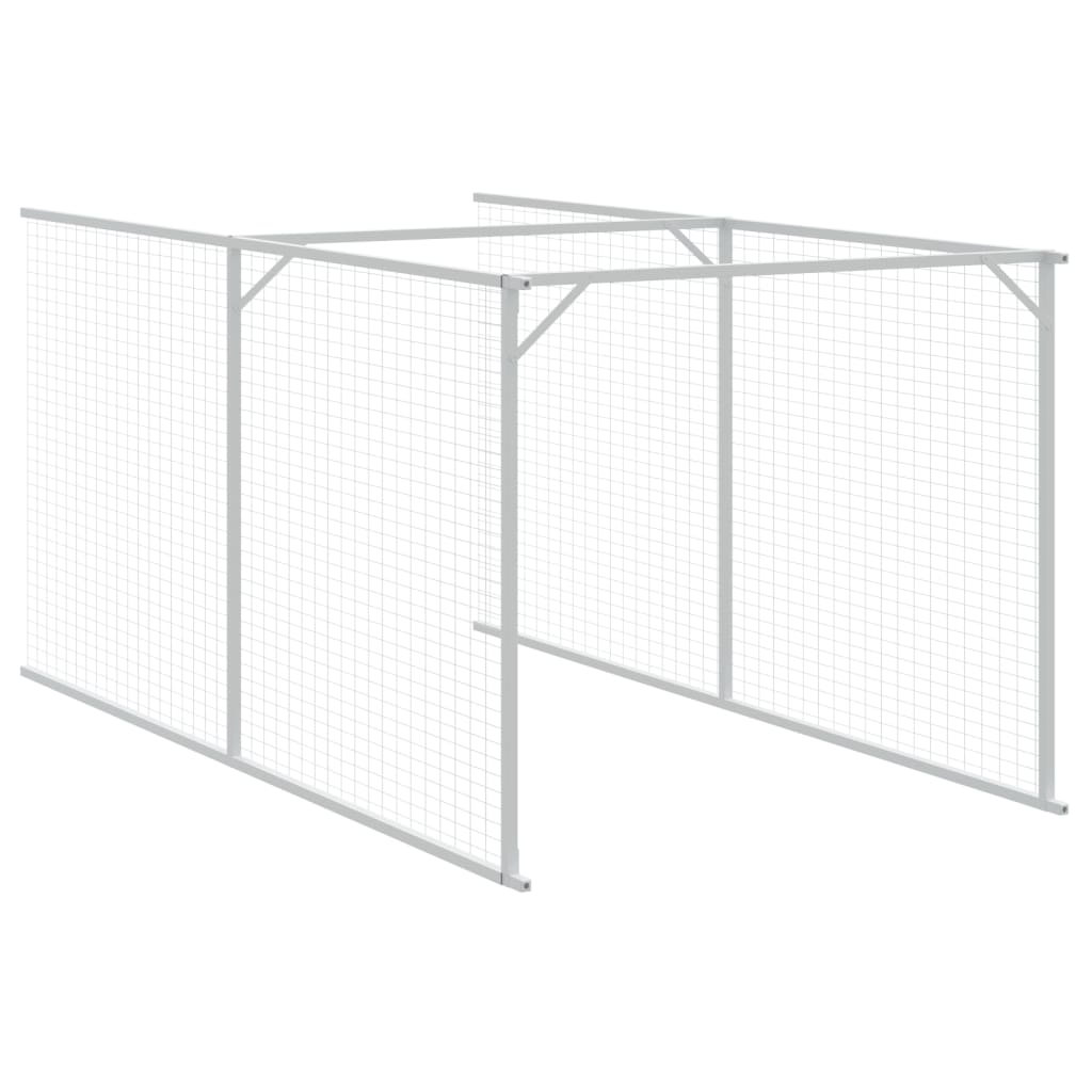 Dog House With Roof Galvanised Steel