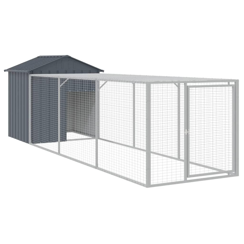 Chicken Cage With Run Galvanised Steel