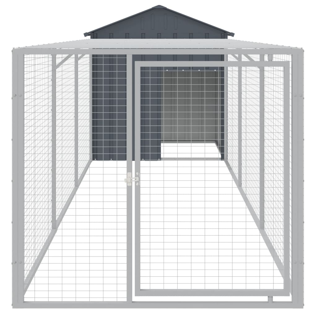 Chicken Cage With Run Galvanised Steel