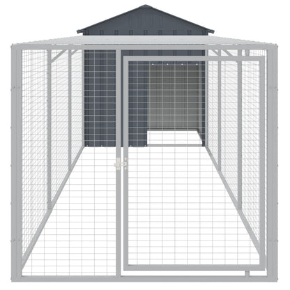 Chicken Cage With Run Galvanised Steel