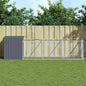 Dog House With Run Galvanised Steel