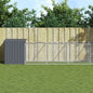 Dog House With Run Galvanised Steel