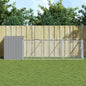 Dog House With Run Galvanised Steel