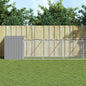 Dog House With Run Galvanised Steel