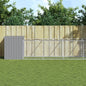 Dog House With Run Galvanised Steel