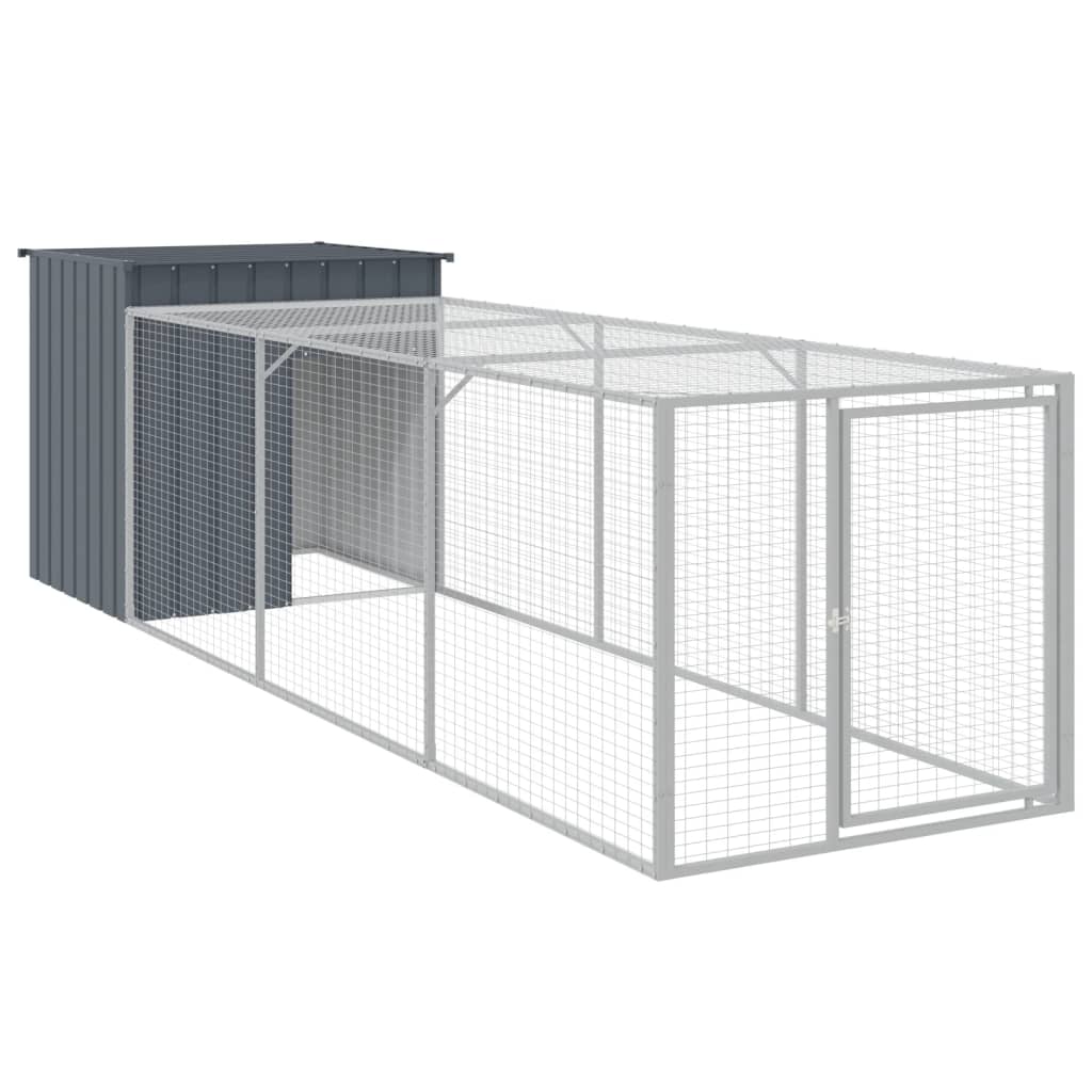 Chicken Cage With Run Galvanised Steel