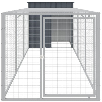 Chicken Cage With Run Galvanised Steel