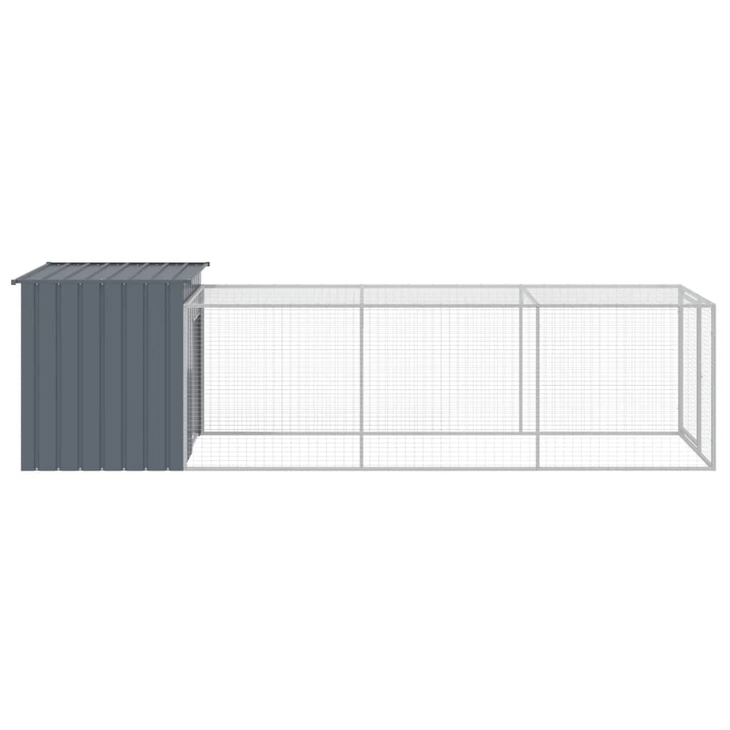 Chicken Cage With Run Galvanised Steel