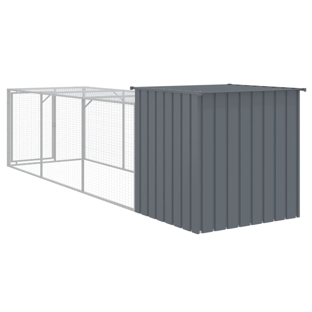 Chicken Cage With Run Galvanised Steel
