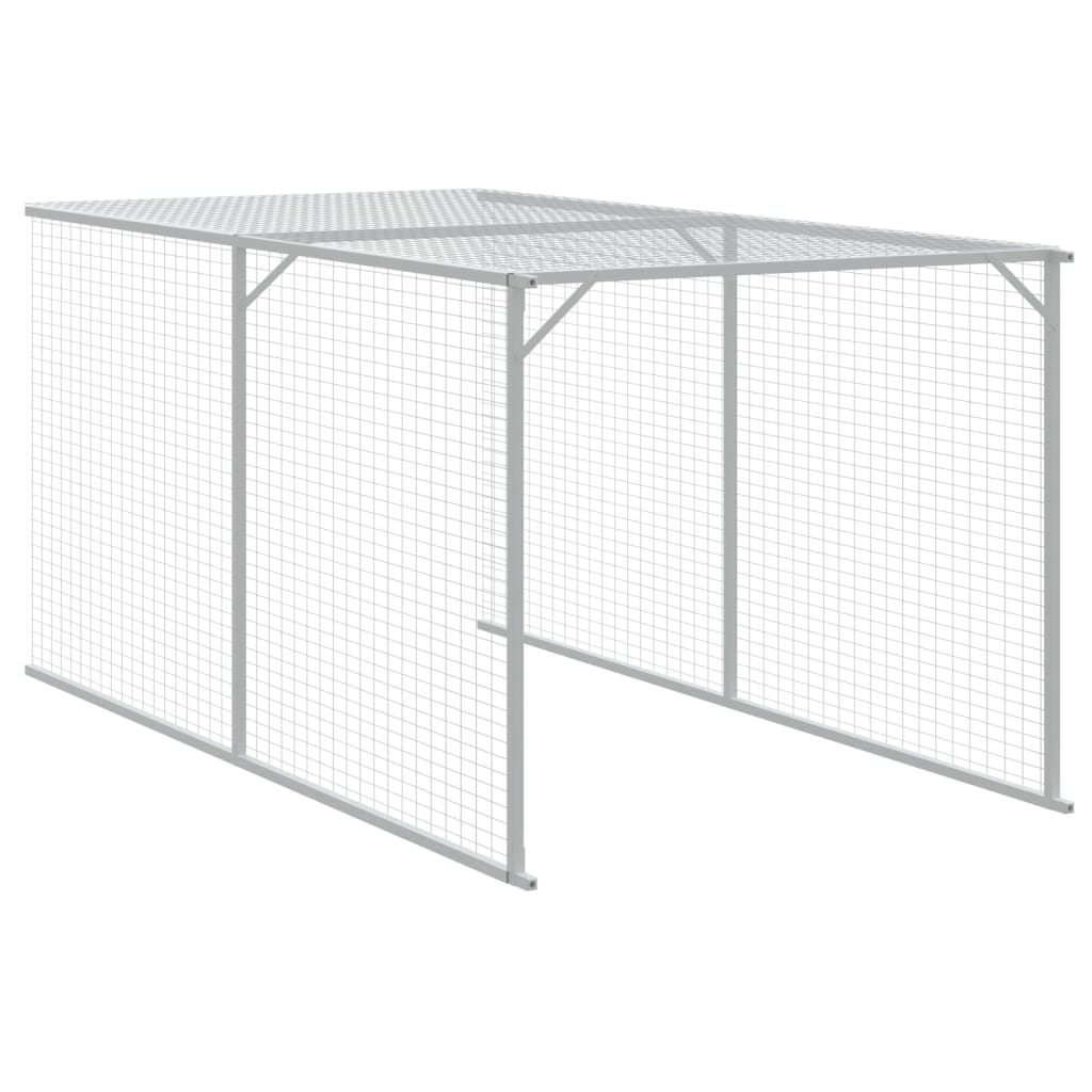 Chicken Cage With Run Galvanised Steel
