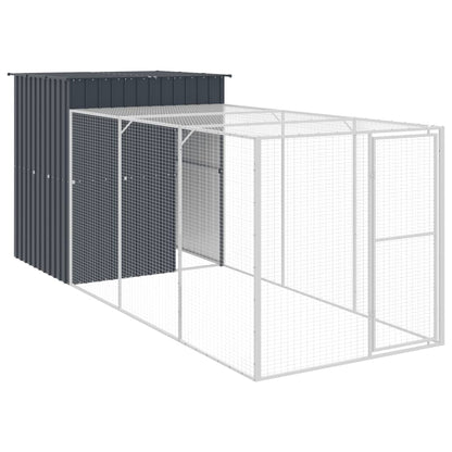 Chicken Cage With Run Galvanised Steel