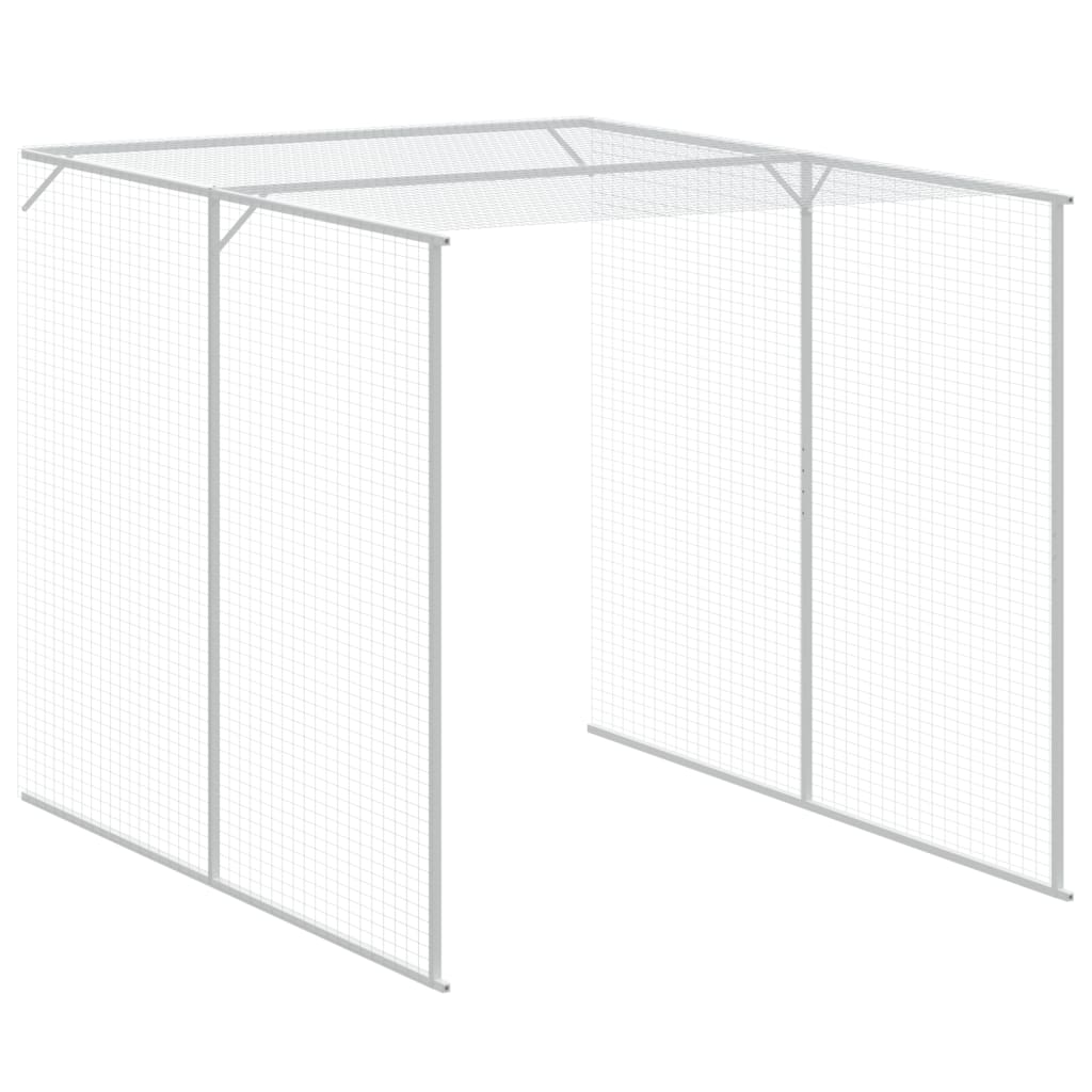 Chicken Cage With Run Galvanised Steel