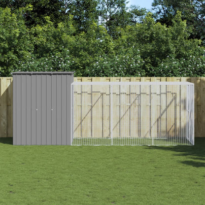 Chicken Cage With Run Galvanised Steel