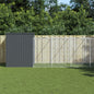 Dog House With Run Galvanised Steel