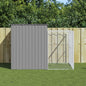 Dog House With Run Galvanised Steel