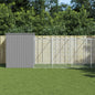 Dog House With Run Galvanised Steel