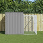 Dog House With Run Galvanised Steel
