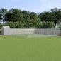 Outdoor Dog Kennel With Roof Silver Galvanised Steel