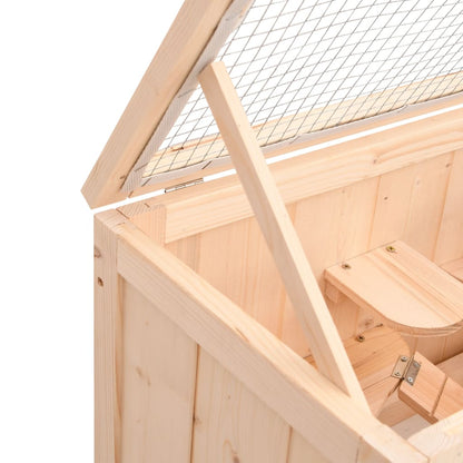 Hamster Cage 60X30X35 Cm Solid Wood Fir