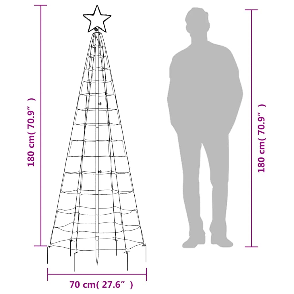Led Christmas Tree With Spikes 220 Leds