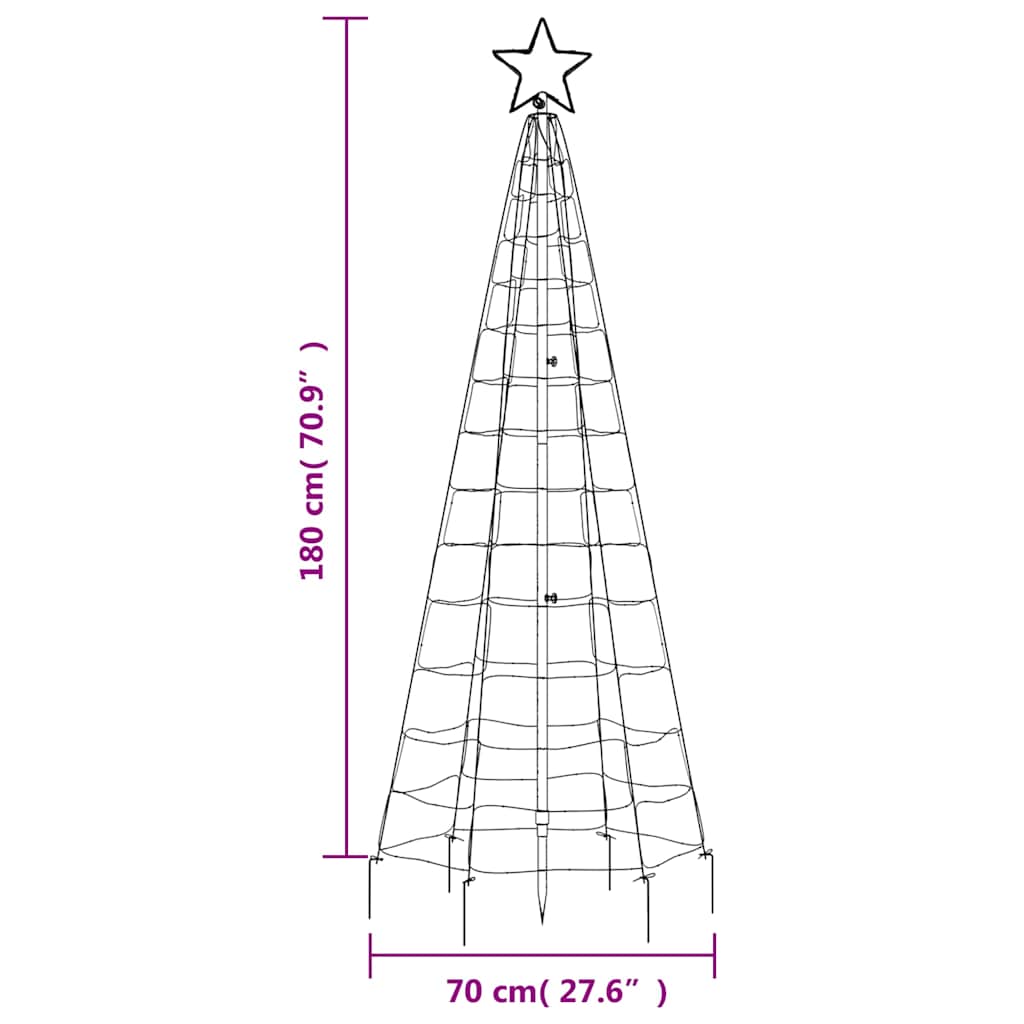 Led Christmas Tree With Spikes 220 Leds