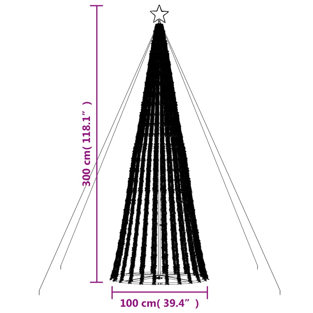 Led Christmas Tree 688 Leds