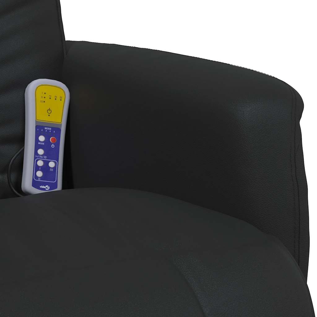 Massage Recliner Chair With Footrest Faux Leather