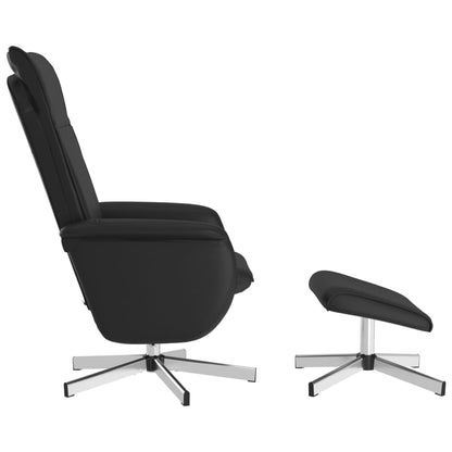 Massage Recliner Chair With Footstool Faux Leather