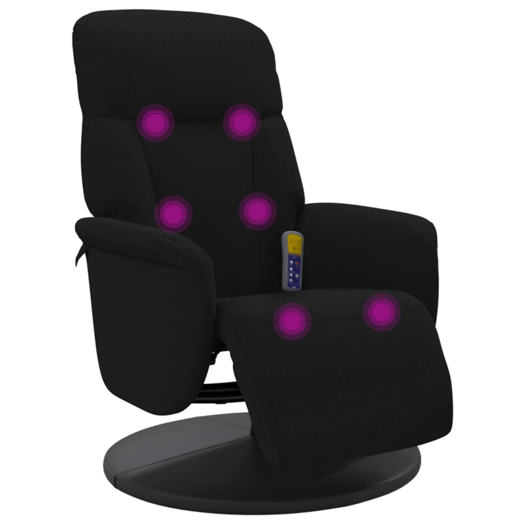 Massage Recliner Chair With Footrest Velvet