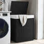 Laundry Basket With Lid 46X33X60 Cm Poly Rattan