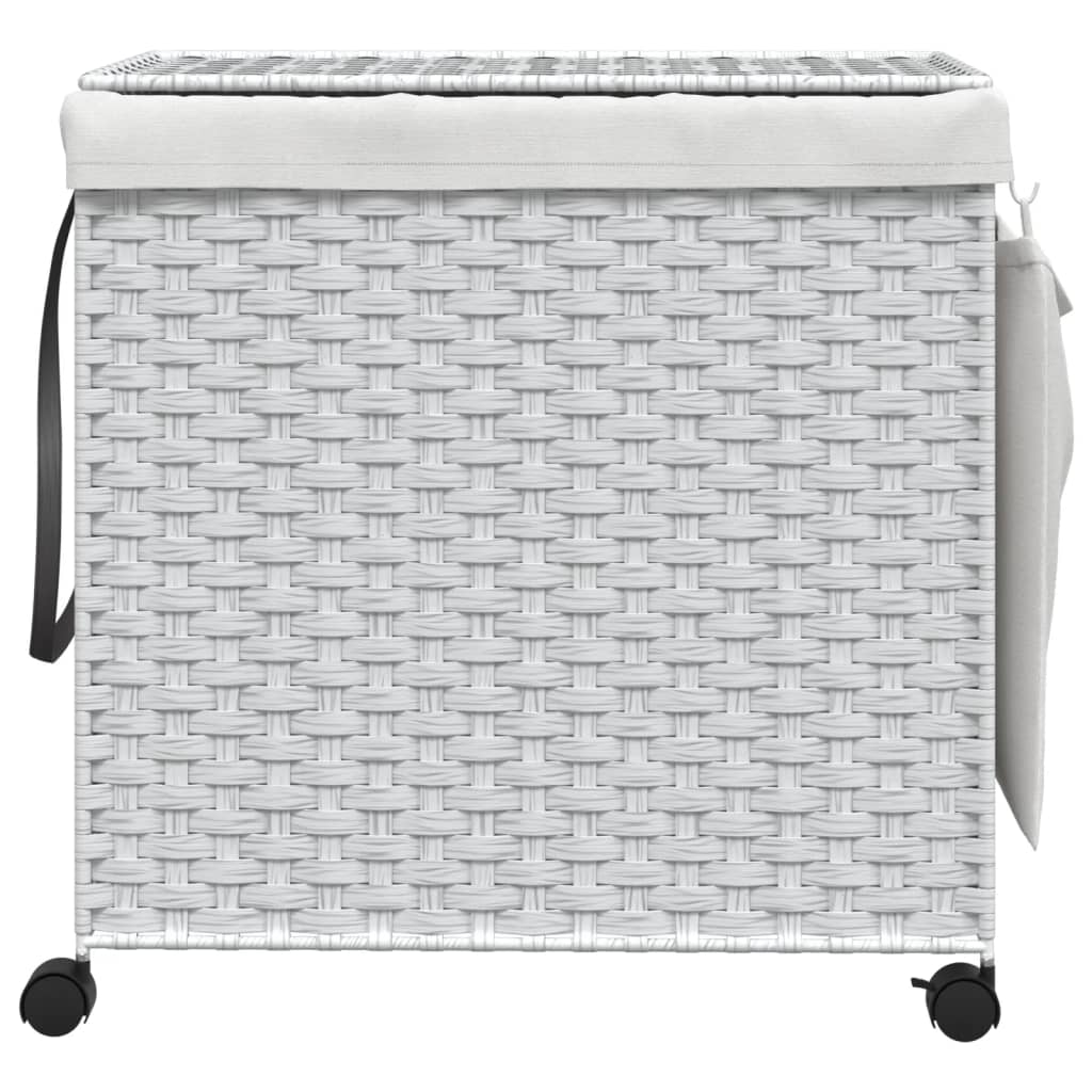Laundry Basket With Wheels 60X35X60.5 Cm Rattan