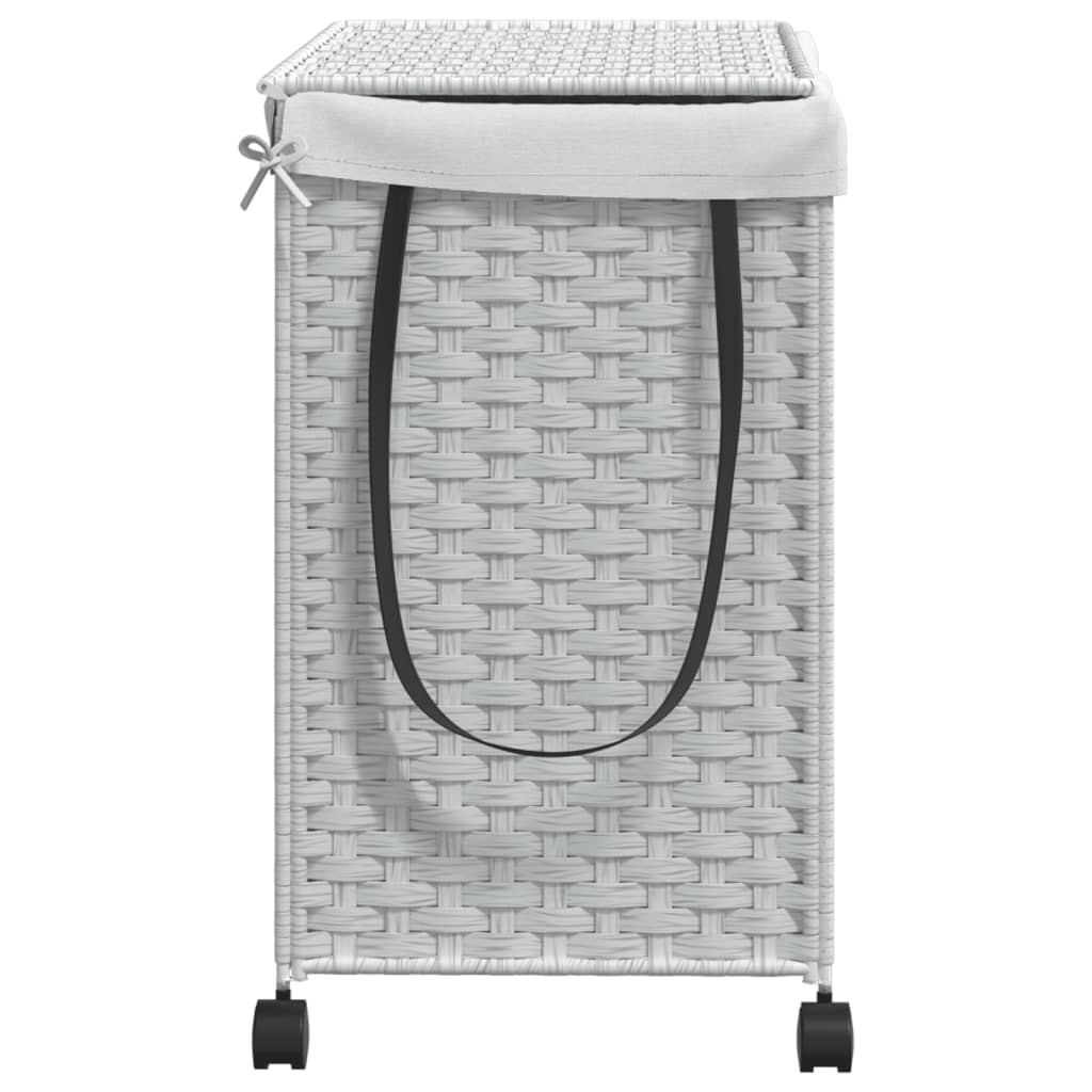 Laundry Basket With Wheels 60X35X60.5 Cm Rattan