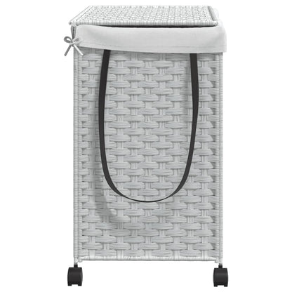 Laundry Basket With Wheels 60X35X60.5 Cm Rattan