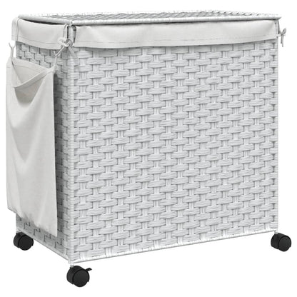 Laundry Basket With Wheels 60X35X60.5 Cm Rattan