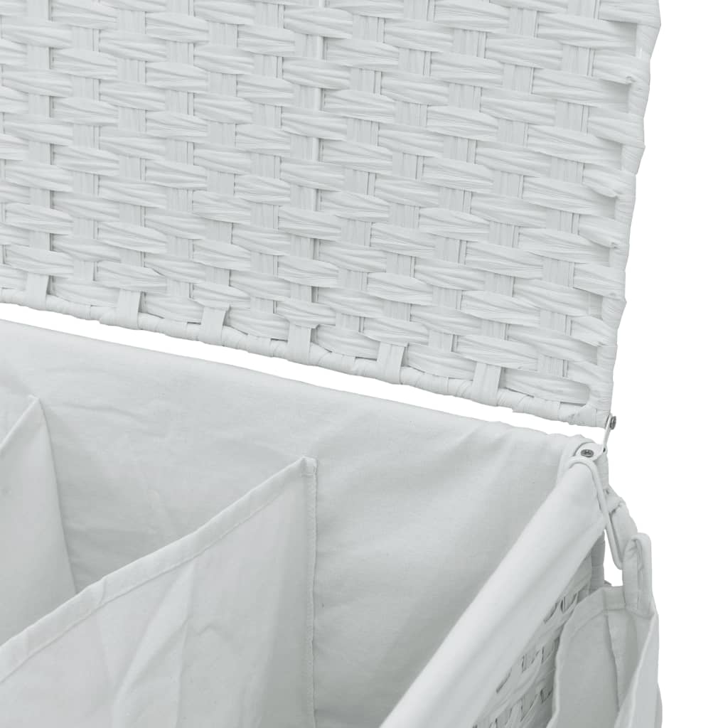 Laundry Basket With Wheels 60X35X60.5 Cm Rattan