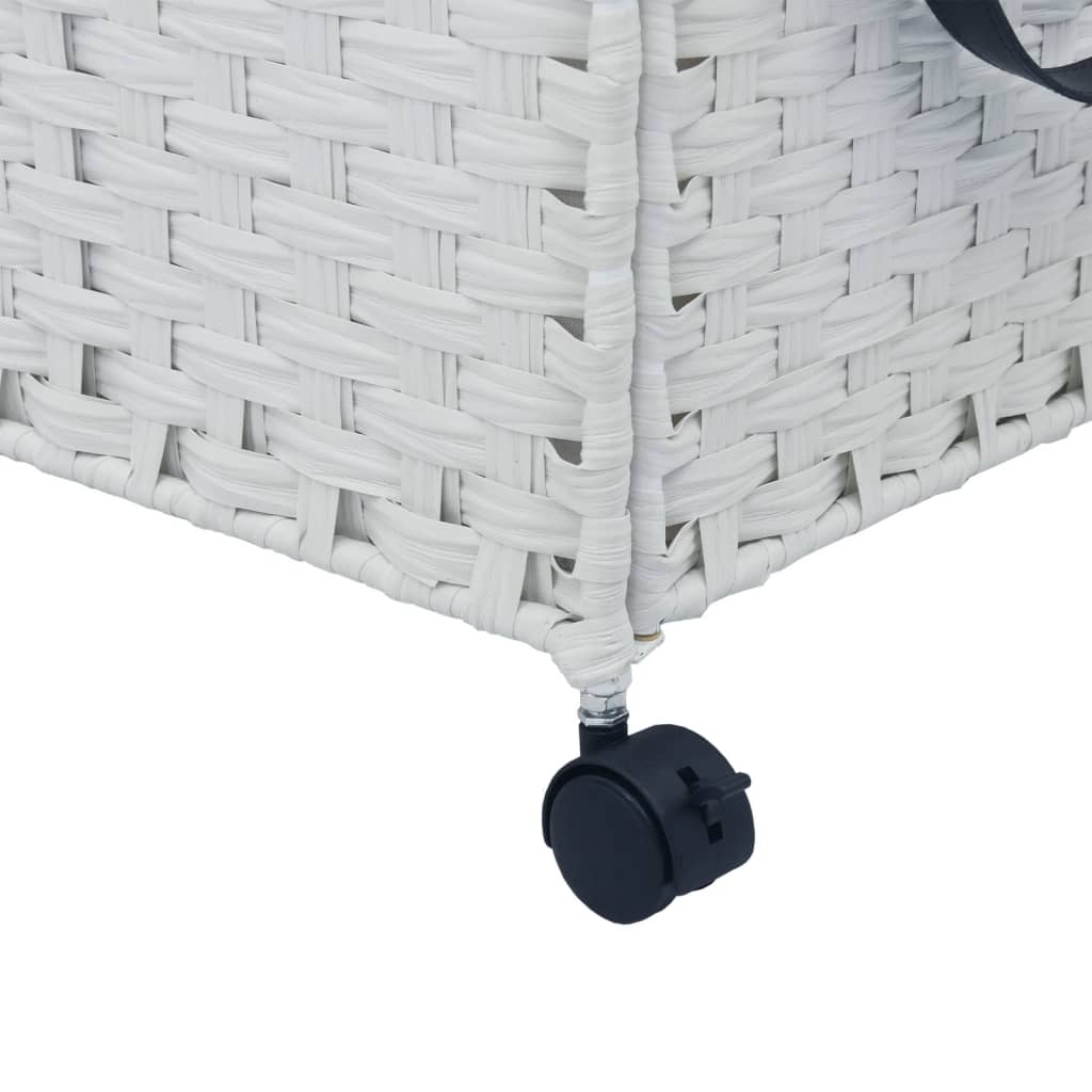 Laundry Basket With Wheels 60X35X60.5 Cm Rattan