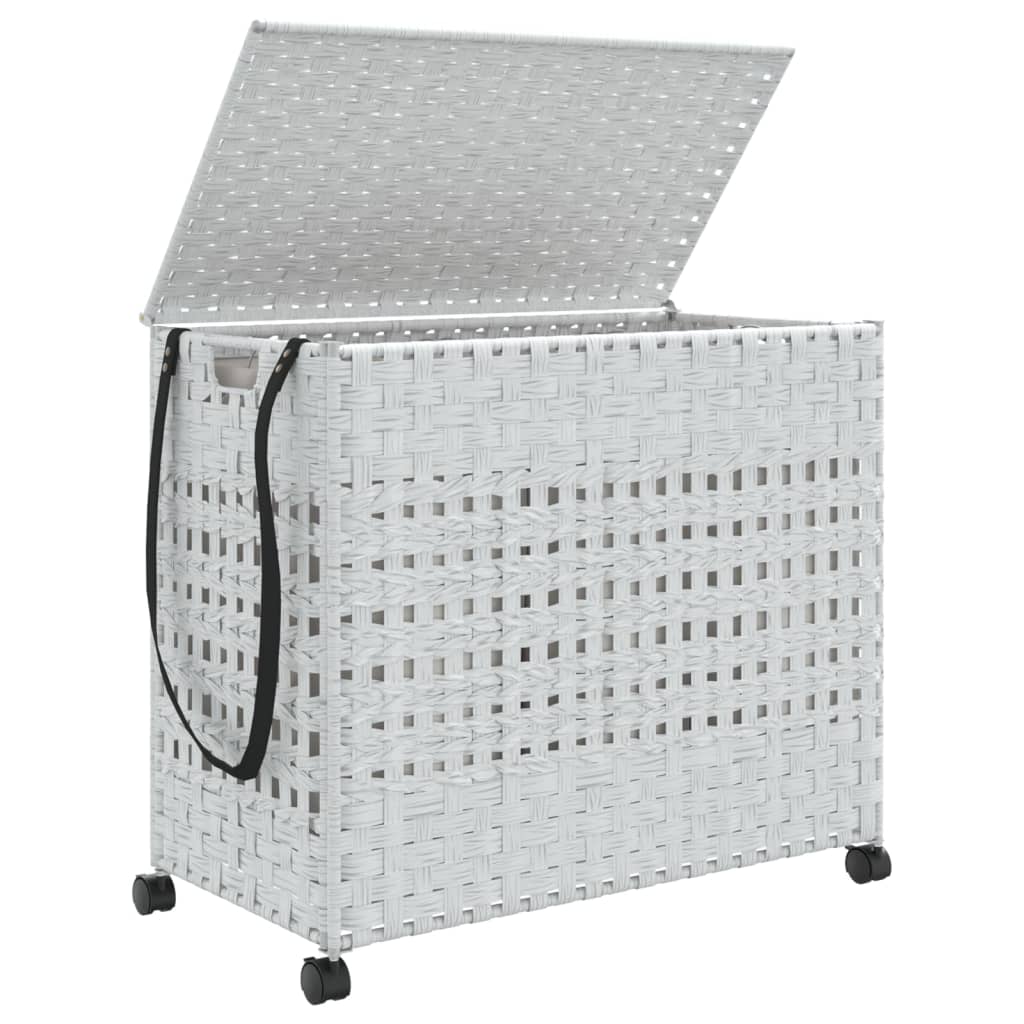 Laundry Basket With Wheels 66X35X60 Cm Rattan