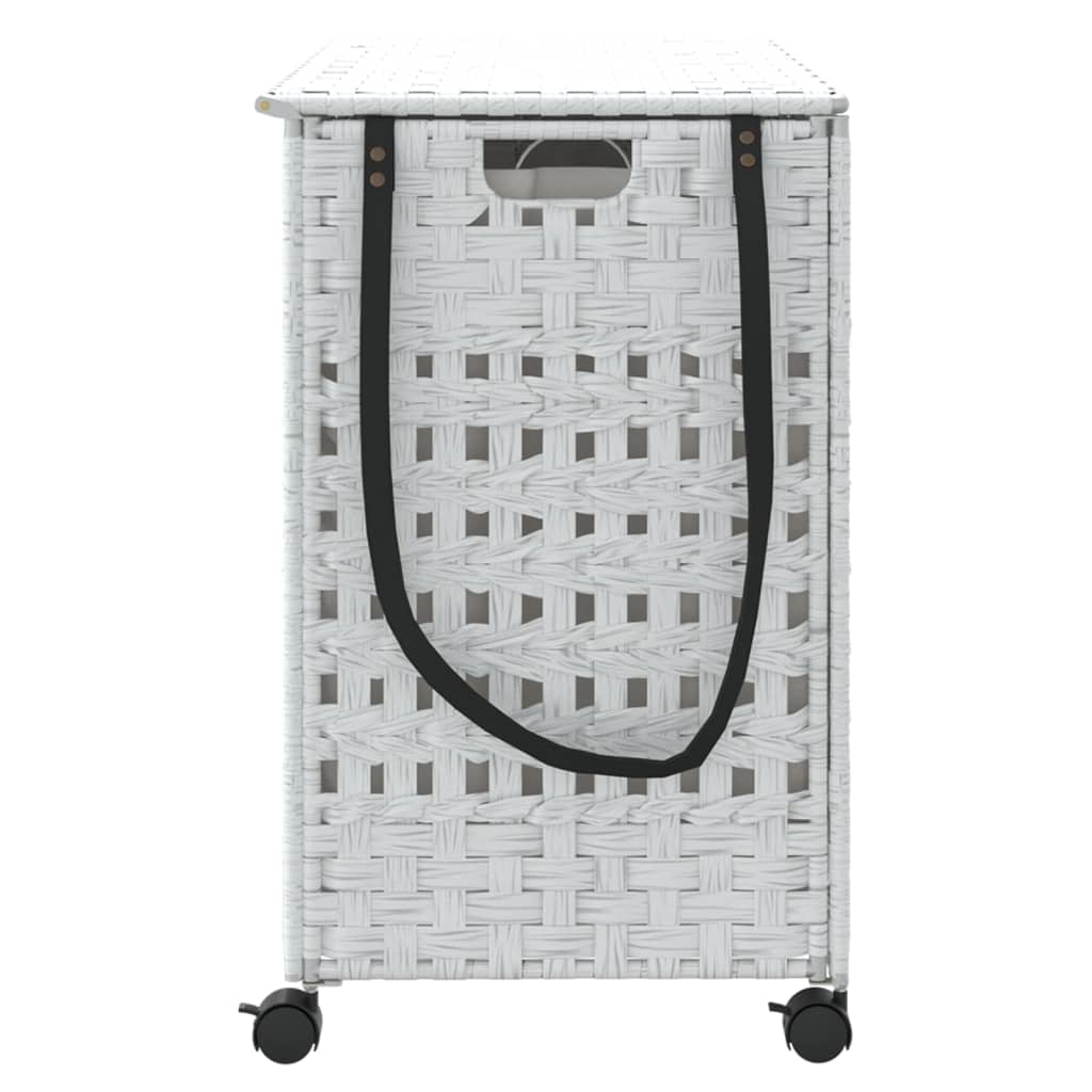 Laundry Basket With Wheels 66X35X60 Cm Rattan