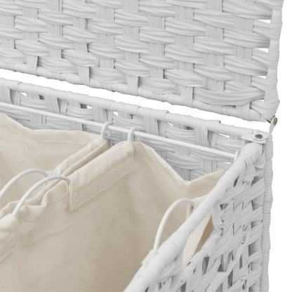 Laundry Basket With Wheels 66X35X60 Cm Rattan