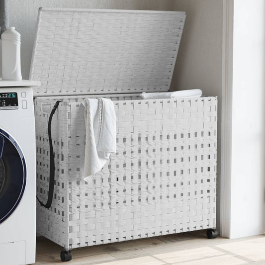 Laundry Basket With Wheels 66X35X60 Cm Rattan