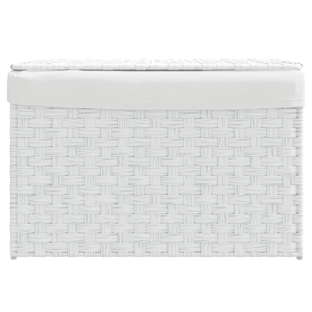 Laundry Basket With Lid 55.5X35X34 Cm Poly Rattan