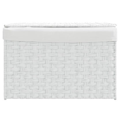 Laundry Basket With Lid 55.5X35X34 Cm Poly Rattan