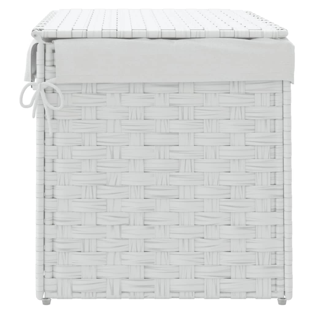 Laundry Basket With Lid 55.5X35X34 Cm Poly Rattan