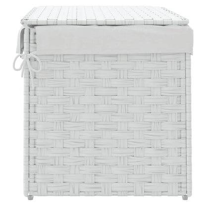 Laundry Basket With Lid 55.5X35X34 Cm Poly Rattan