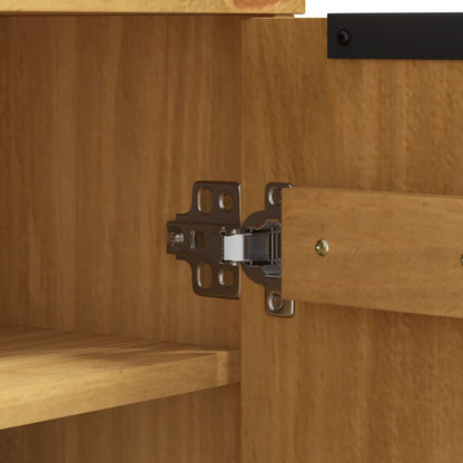 Shoe Cabinet Flam 59.5X35X107 Cm Solid Wood Pine