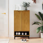 Shoe Cabinet Flam 59.5X35X107 Cm Solid Wood Pine