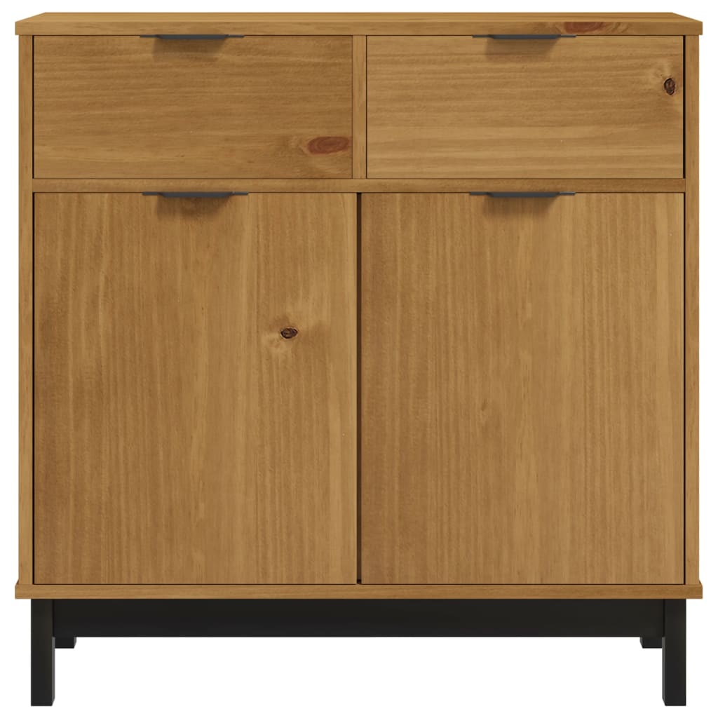 Sideboard Flam 80X40X80 Cm Solid Wood Pine