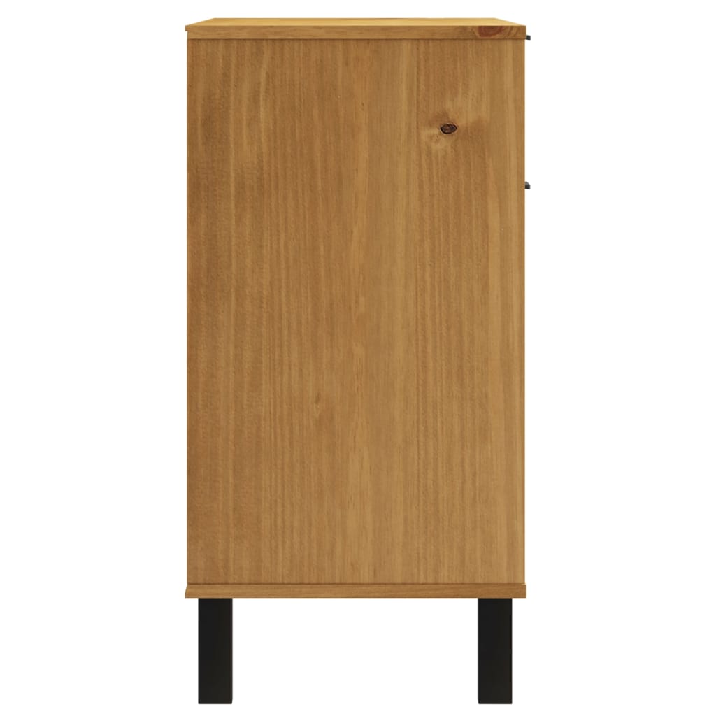 Sideboard Flam 80X40X80 Cm Solid Wood Pine