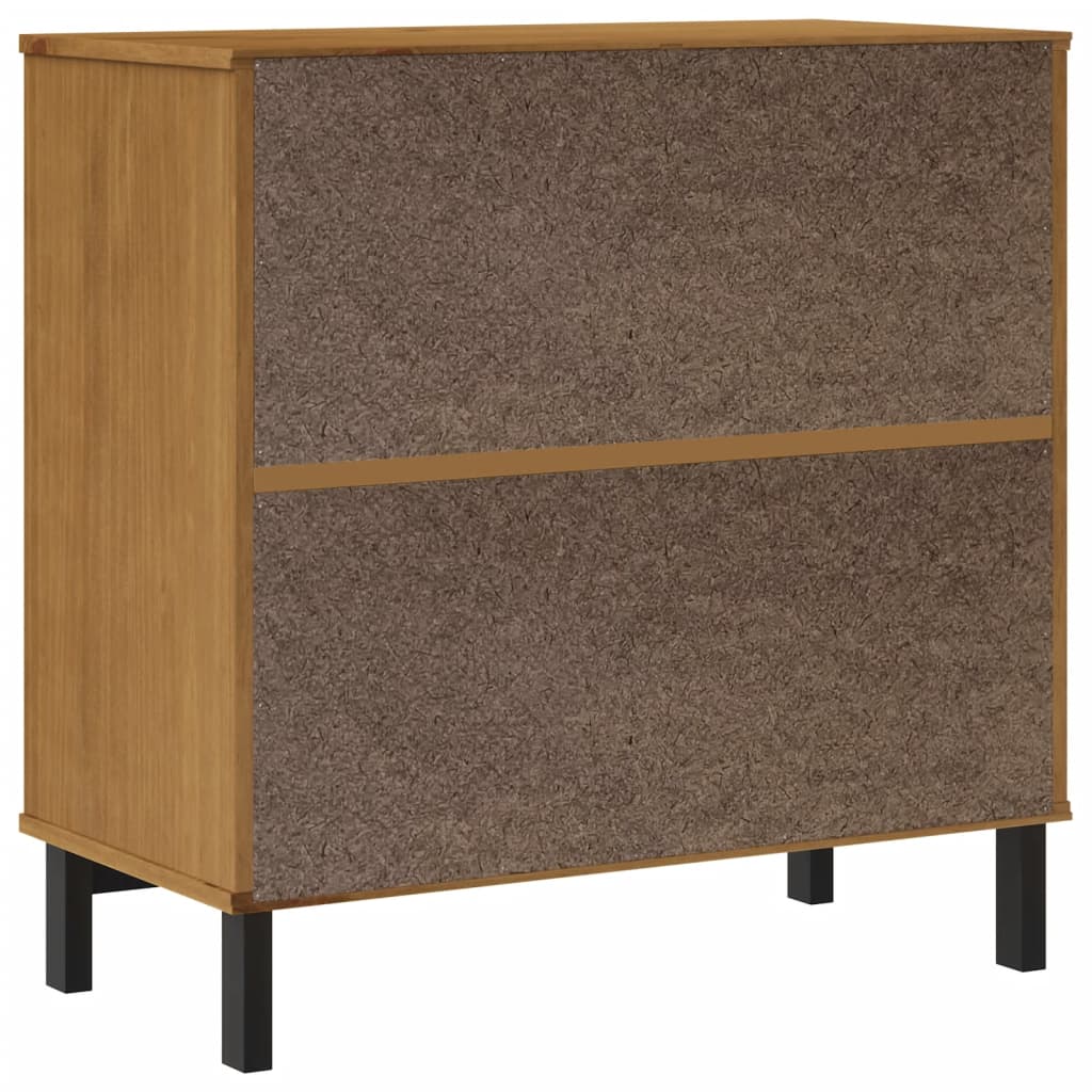 Sideboard Flam 80X40X80 Cm Solid Wood Pine